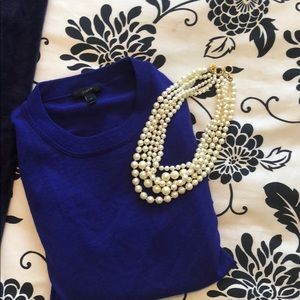 J. Crew Cobalt Blue Sweater